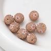 Nuevo Bolígrafo Usable Margarita de Perlas Diamante Completo de 16 mm Cuentas de Agujero Recto de Bola de Diamante de Cerámica Suave Accesorios para Llavero Collar DIY