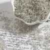 450g Accesorios para Joyería Hecha a Mano DIY Tubos Chapados en Plata de 2 mm Cuentas de Vidrio Bordado a Mano Accesorios para Ropa Al por Mayor