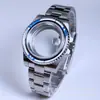 Accesorios de Reloj Reemplazo para Submariner 40mm Caja de Acero Inoxidable Cristal de Zafiro Bisel de Cerámica Adecuado para Movimiento NH35/8215