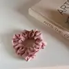 Scrunchie Plissado de Tecido Estilo Coreano com Estampa, Toque de Luxo, Elástico para Rabo de Cavalo Baixo, Anel para Coque, Acessório de Cabelo para Mulheres