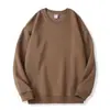 Exclusivo transfronteiriço 320g algodão ombro caído gola redonda manga longa solto casual moletom masculino moderno cor sólida