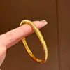 Pulseira Eletrizante com Pinceladas Galácticas Estilo Xiaohongshu 2025 Novo Ouro Antigo Pulseira Aberta Exuberante e Brilhante para Mulheres