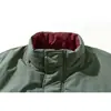 ORIGTEEN Chaqueta de Algodón con Cuello Alto Estilo Retro Americano Ropa de Abrigo de Invierno para Hombre Bolsillos Grandes Estilo Militar Ropa de Algodón Engrosada MY9019
