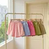 Shorts de Algodão Puro para Meninas para Casa, Respirável, Cor Doce, Shorts Casuais Versáteis Finos para Meninos para Uso Externo, Adequado para Crianças de Porte Pequeno e Médio, Dropshipping, Transfronteiriço