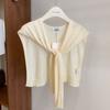 Chal de Lana, Estilo Delgado de Verano, Elegante y Moderno de Gama Alta, Chal para Hombros de Oficina para Mujer, Chaleco Tejido de Color Sólido