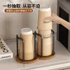 Dispensador de Copos Descartáveis Estilo Madeira de Nogueira Organizador de Armazenamento de Copos de Água Porta-Copos de Papel para Desktop Café Chá