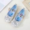 Zapatos Infantiles de la Princesa Elsa Primavera y Otoño Suela Blanda Zapatos de Niña Frozen Cristal para Pequeñas Princesas
