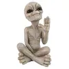 Halloween em estoque Estátua Alienígena de RESINA Resina OVNI Gnomo de Jardim Estátua Decoração