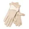 Guantes Retro para Mujeres de Mediana Edad y Mayores en Invierno, Forrados de Felpa para Calidez y Protección contra el Frío, Ciclismo, Conducir, Deportes en Vehículos Eléctricos, Terciopelo Alemán