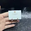 Pendientes de Serie de Diseño Original con Agujas de Plata S925, Galvanizado Ecológico, Moda Versátil de Lujo Ligero de Nicho Venta Directa