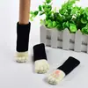 Cubierta de pata de silla para gato estilo japonés al por mayor Cubierta de pata tejida antideslizante de silicona Cubierta de pata de mesa y silla de goma antideslizante Cubierta de pata de palillo