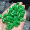 Jade seco verde jade cruz flor barril contas soltas contas de ferro dragão jóias cruas acessórios handmade diy jade jóias atacado