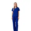 Uniformes de enfermería personalizados, trajes de verano para doctor y enfermera, ropa de trabajo de dos piezas de manga corta y pantalón largo para odontología y salud bucal