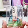 Copo de Vidro Colorido com Vista para Montanha, Copo de Água Estilo Japonês Retrô, Xícara de Chá, Copo de Whisky, Doméstico Resistente ao Calor e à Alta Temperatura, Festival Qixi