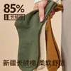 Meias para Homens, Cor Sólida, Meias de Cano Médio para Primavera e Verão, Antibacterianas, Desodorantes, Meias Esportivas de Algodão, Absorventes de Suor, Antibacterianas, Personalizadas para Negócios no Atacado