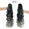 Peruca nova, peruca rabo de cavalo com presilha de garra, cabelo longo cacheado, ondas grandes, produto transfronteiriço, atacado em estoque, rabo de cavalo cacheado