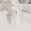 Conejo de peluche de tela con forma de estrella de cinco puntas y lazo de otoño e invierno con colgante, accesorios de joyería DIY al por mayor