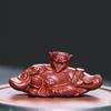 Mascota de té de arena púrpura de Yixing, Buda Maitreya, Guanyin, Dios de la Riqueza, pequeños adornos, figura, bolsa de tela, escultura de Buda, inserto fragante, artesanía de cerámica