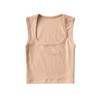 Estilo europeu e americano Deep square collar sexy colete de corte baixo feminino 2023 Verão hot girl sexy slim elastic umbigo top