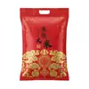 Saco de Arroz Portátil Grau Alimentício Espessado Novo Material Selo Octogonal Stand-up Janela Auto-Selado à Prova de Umidade Saco de Embalagem Personalizável