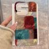 Funda para teléfono móvil con remolino de agujero grande adecuada para Apple 16 Lujo accesible de alta gama Personalizada para niñas Degradado Transparente