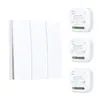 Interruptor Inalámbrico para Hombre Perezoso Autoalimentado Mando Múltiple Control Doble Doble Módulo Triple Módulo Set Hogareño Sin Cableado Sin Batería Pégalo en Cualquier Lugar