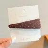 Pinza para el Cabello Melaleuca Otoño e Invierno para Mujer Lazo Estampado Leopardo Exquisita Pinza BB Accesorios para el Cabello Nuevo Estilo 2026 Pinza de Pato de Punto Versátil