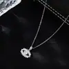 Collar Colgante Ojo de Plata S925 para Mujer Retro Lujo Accesible Gama Alta Collar Ojo de la Corona Diamante Super Brillante Cadena para Clavícula
