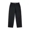 Pantalones casuales de trabajo tipo patchwork minimalista para hombre, nueva colección otoño/invierno 2026, pantalones largos de pierna recta holgados lavados 100% algodón, talla grande
