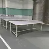 Estação de inspeção de fábrica de vestuário mesa de inspeção de impressão mesa de trabalho com luz para passar a ferro calha de fluxo têxtil mesa de corte para embalagem de roupas