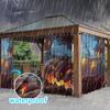Cortina Ventana Pantalla Impermeable Exterior Comercio Exterior Transfronterizo Pabellón Moderno Amazon Transfronterizo Toldo Protector Solar Serie Bosque