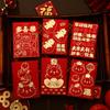 Sobre Rojo de Año Nuevo 2025 Año de la Serpiente Creativo Novedoso Edición Completa Bronceado Grande Gran Sobre Rojo de la Suerte Regalo Bolsa de Año Nuevo