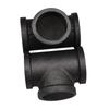 Suporte de Tubo de Água de Ferro Fundido Artesanato Conexões de Tubo Estilo Industrial Loft Tubo T Preto Tubo Antigo Cotovelo Sem Rosca
