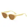 Óculos de Sol Gatinho Triângulo Estilo Novo Transfronteiriço Europeu e Americano Retrô Estilo de Rua Moda Versátil Styling Aro Pequeno Gatinho Tendência Óculos de Sol