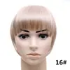 Peluca de Flequillo Multicolor Transfronteriza al por Mayor para Mujer, Postizo para la Parte Superior de la Cabeza, Flequillo Estilo Cómico, Flequillo Falso de Fibra Sintética Estilo Francés sin Costuras