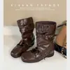 [En Stock] Botines Deportivos de Ballet Desmontables Dual-Wear para Mujer, Botas Frescas con Cordones para Primavera/Verano, Suela Gruesa, Punta Cuadrada