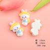 Acessórios de Resina de Coelho Criativos e Fofos para Volta às Aulas DIY Sapato Crocs Decoração de Capa de Celular com Cola de Creme