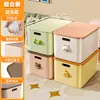 Caja de almacenamiento de escritorio para el hogar, sala de estar, con tapa, gran capacidad, caja de almacenamiento de juguetes, plástico engrosado, a prueba de polvo, caja de almacenamiento de ropa