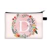 Bolsa Cosmética Estampada a Doble Cara con Letras A- Z Transfronteriza Patrón de Letras Bolsa con Cremallera Bolsa de Muestra Bolsa de Almacenamiento para Viaje