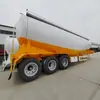 Exportación de camión cisterna de cemento de 40/45 metros cúbicos, vehículo de transporte de materiales a granel de 3 ejes, semirremolque cisterna de polvo con suspensión de aire