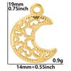 Transfronterizo en stock Presión de Aceite Acero Inoxidable Luna Estrella Distintivo Collar Simple para Mujer Estilo Nicho Ins Cadena Clavicular Colgante