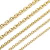 Cadena O de latón directa de fábrica, cadena de cobre antiestática, cadena para ropa, equipaje, cadena para mascotas, cadena para accesorios de joyería DIY
