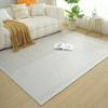 Alfombra Italiana Minimalista de Lujo Ligero, Alfombra de Sala de Estar de Color Sólido, Alfombra para Sofá y Mesa de Café Estilo Wabi-Sabi, Alfombra de Mesita de Noche para Dormitorio