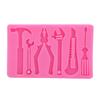 Ferramentas de hardware chave de boca alicate martelo chave de fenda molde de silicone molde para decoração de bolo de chocolate Fondant