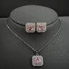 AliExpress suministro pequeño moda Joker collar cuadrado pendientes traje de joyería Dubái x503-e668