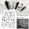 Redanco nuevo serie de explosiones 3D hielo y nieve copo de nieve pegatinas de uñas adhesivas pegatinas de uñas al por mayor DH-562