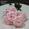 Flor de boda rosa, flor de seda, decoración de boda, hortensia falsa, flor de peonía rosa claro, floricultura
