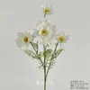 Flores Artificiais Brancas para Decoração de Casamento, Flores de Seda, Ornamentos de Flores Artificiais, Arte Floral Seca, Materiais de Rosa, Arranjo de Flores para Corredor, Arranjo de Parede e Chão
