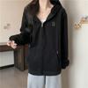 Suéter de Terciopelo de Zorro Plateado Estilo Europeo y Americano Transfronterizo Disparo Real para Mujer Otoño e Invierno Forrado de Felpa Engrosado Holgado Cardigan con Cremallera Chaqueta de Pareja