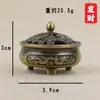 Fabricante de Metal Dragón y Fénix Hoja de Loto Quemador de Incienso Nube Propicia Soporte de Incienso Torre de Incienso Ceremonia de Incienso Inserto de Incienso para Interiores Base de Quemador de Incienso